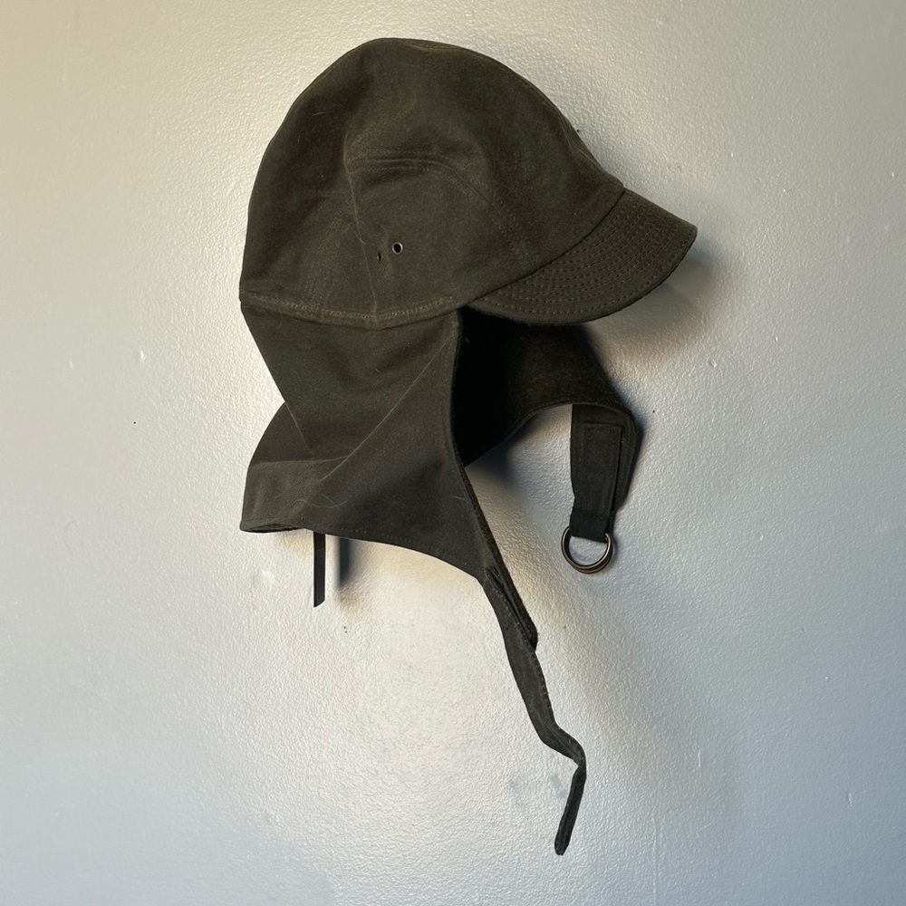 Filson Dark Green Trapper Hat with Ear Flaps